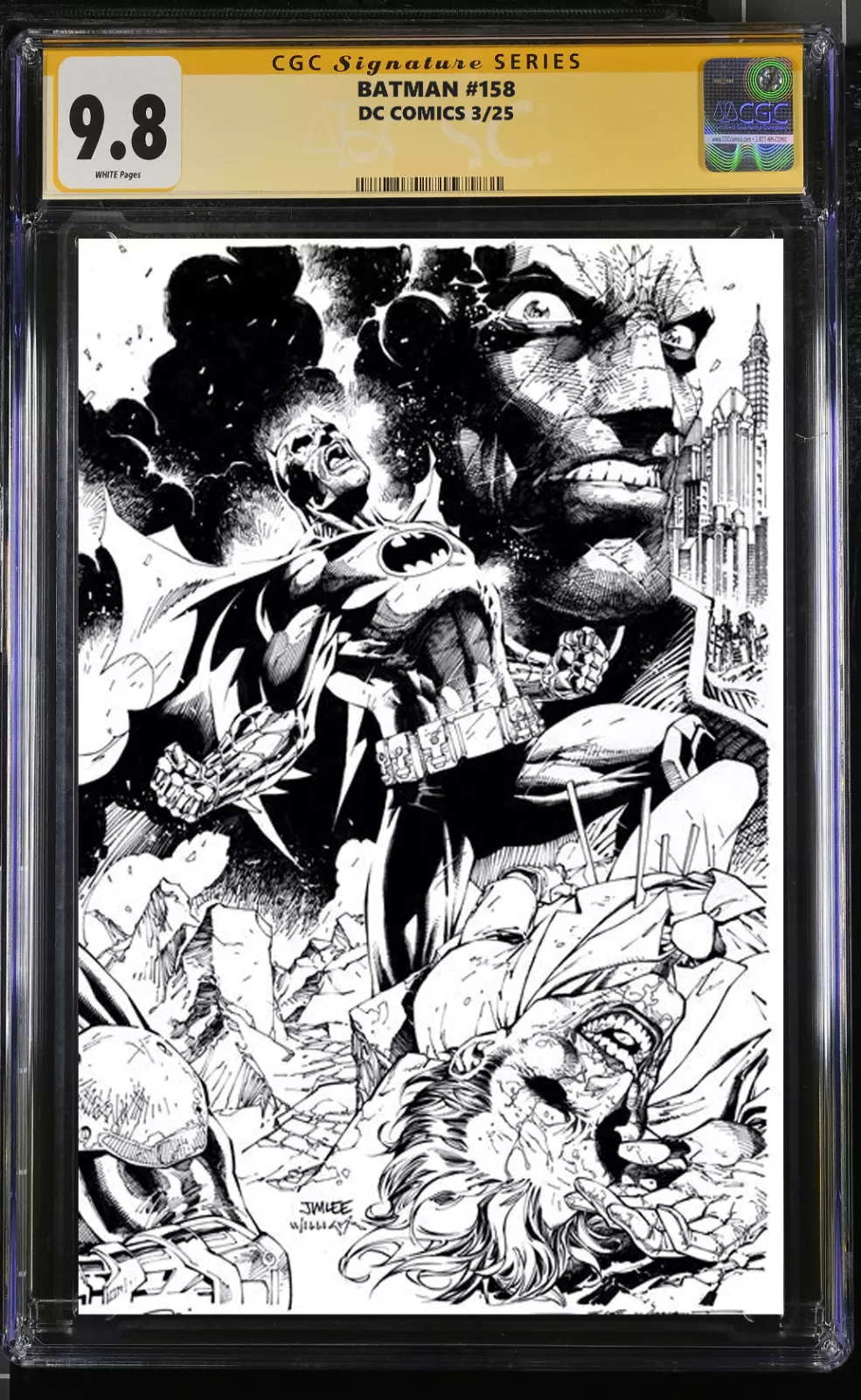 Batman #158 CGC Graded 9.8 – 1:608 Jim Lee Variant Set (Signed by Lee &amp; Loeb)