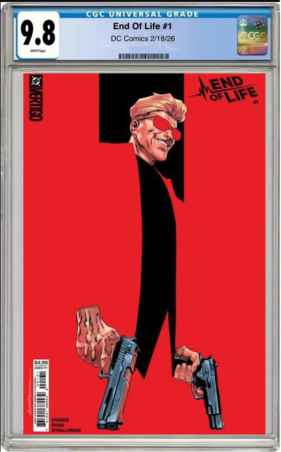 Comic book cover of End of Life #1 Cover  C with CGC grading label.