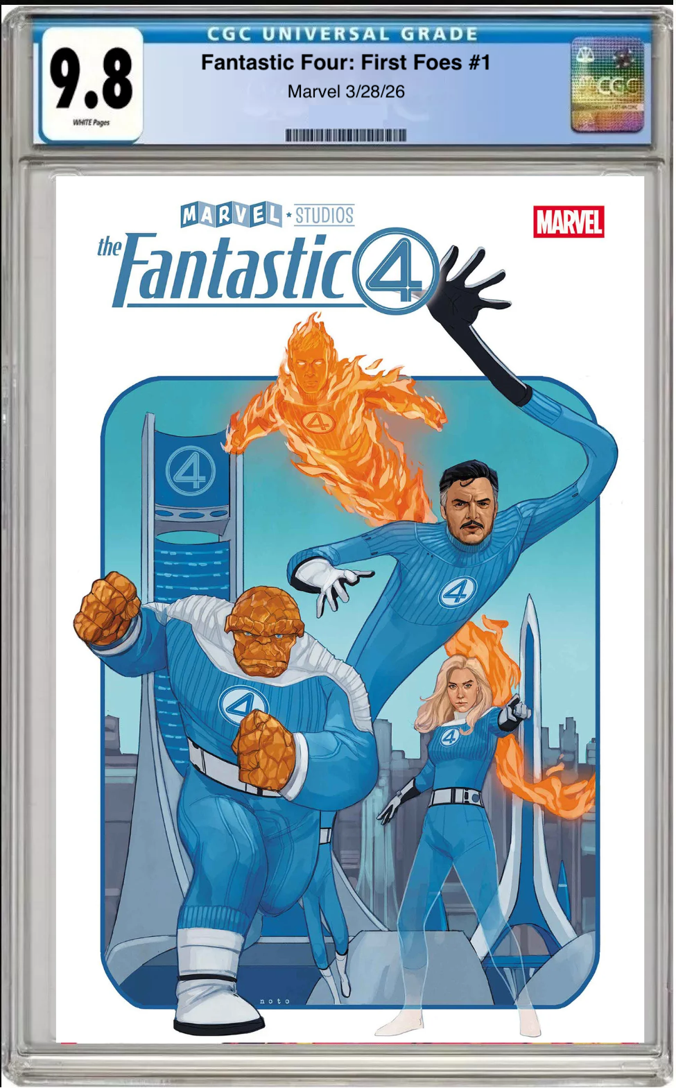 Comic book cover of Fantastic Four First Foes #1 Main Cover with CGC grading label.