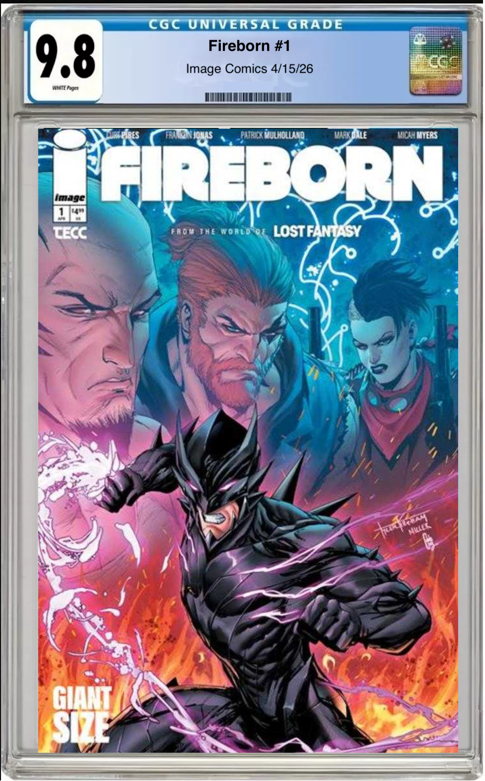 Fireborn #1 – CGC Graded 9.8 Cover K