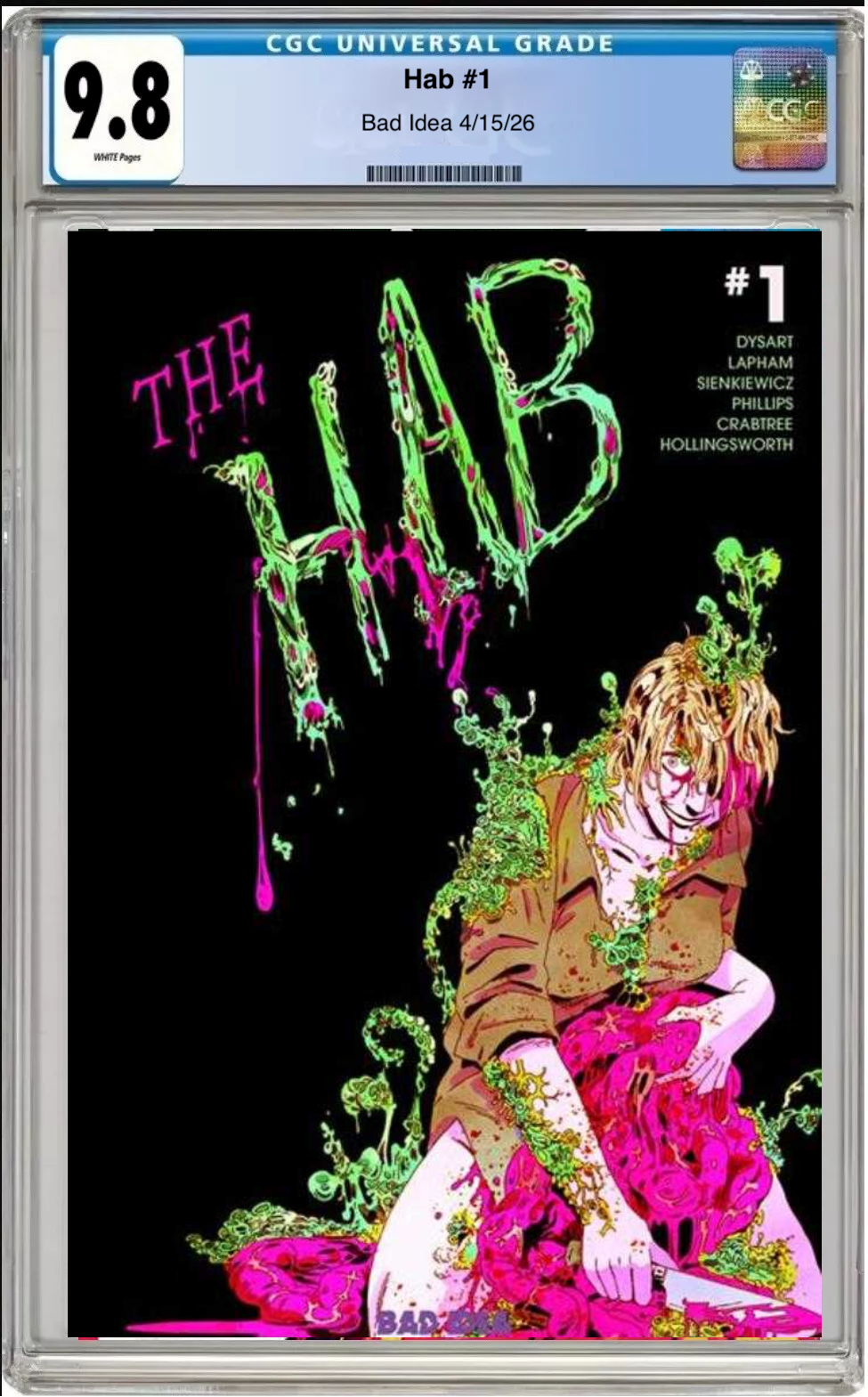Comic book cover of HAB #1 Cover C with CGC grading label.