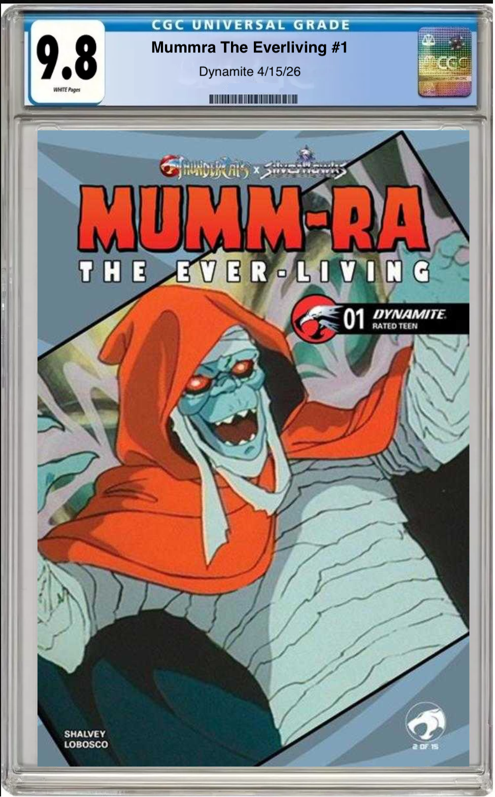 Comic book cover of Mumm-Ra the Everliving #1 Cover E with CGC grading label.