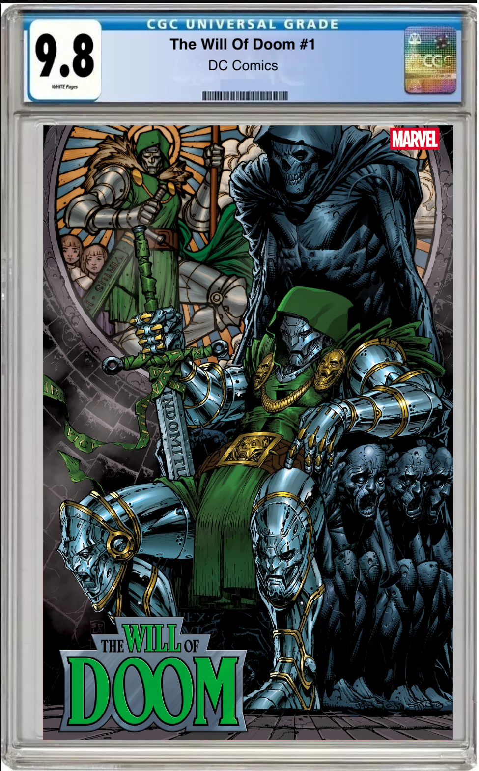 Comic book cover of The Will of Doom #1 Stephen Platt Cover with CGC grading label.