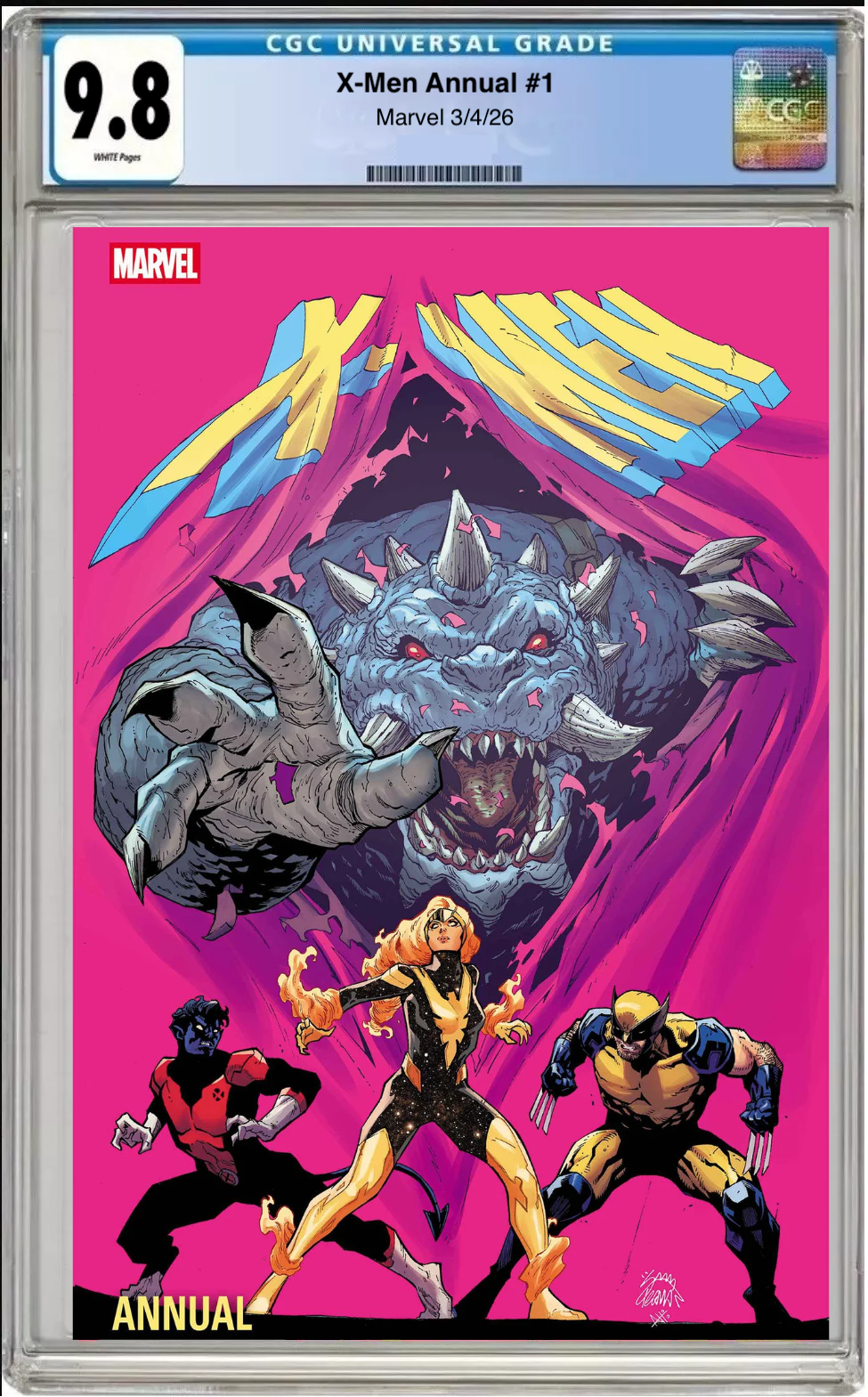 Comic book cover of X-Men Annual #1 Main Cover with CGC grading label.